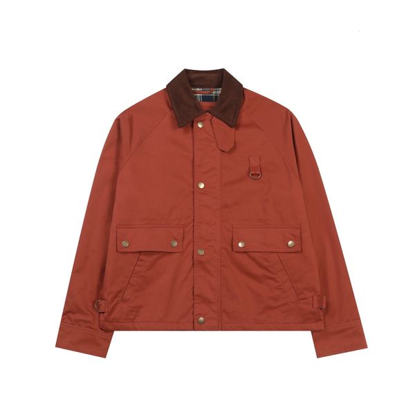 

Womens Workwear Jacket Utility Bomber Coat Khaki Color Vintage Outerwear Turn Down Collar Casual Fashion Asian Size Ladies Street Style, R14-blue