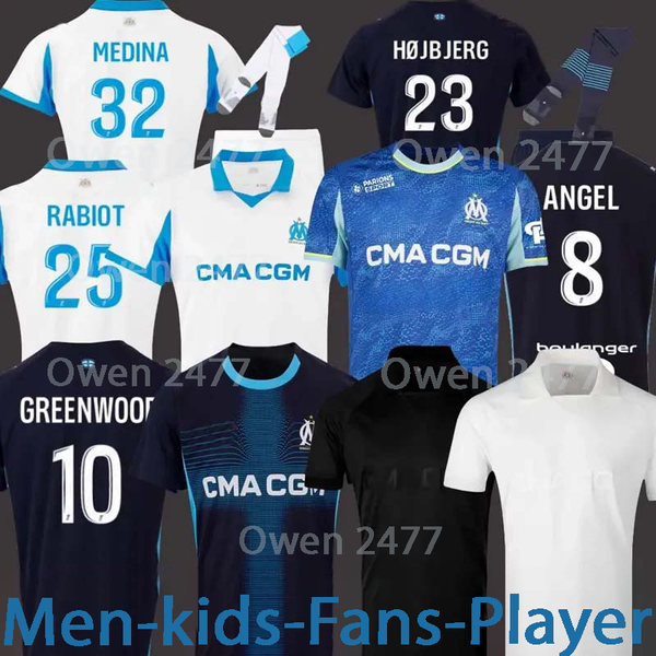 

2025-2026 maillot de foot GREENWOOD 125th Anniversary Soccer jersey OUNAHI harit OM man GOUIRI 9 KIDS football shirt hommes enfants BALERDI RONGIER MEDINA ANGEL csw, Brown