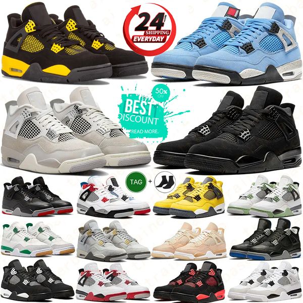 

Designer 4s basketball shoes 4 for men women j4 sneakers Military Black Cat Pine Green Seafoam White Oreo Red Thunder Seafoam Navy Olive Sail Mens Trainers Sports, Gold