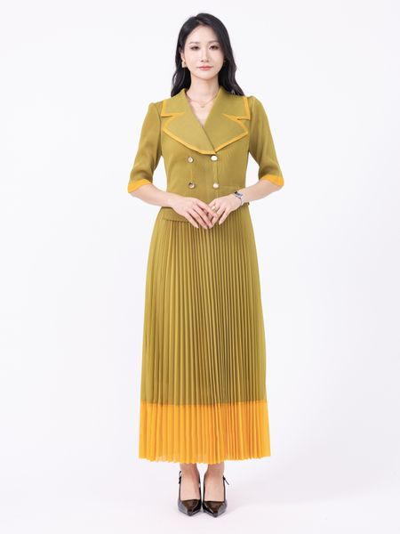Dresses Basic & Casual Dresses Two fake dresses in contrasting colors H250323