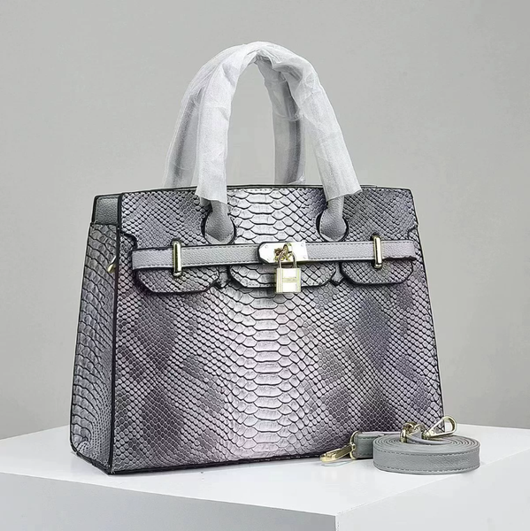 

Designer Versatile Fashionable Large-Capacity Handbag, Women's Shoulder Bag, European And American Vintage Bright Leather Stone Pattern 170, Coffee