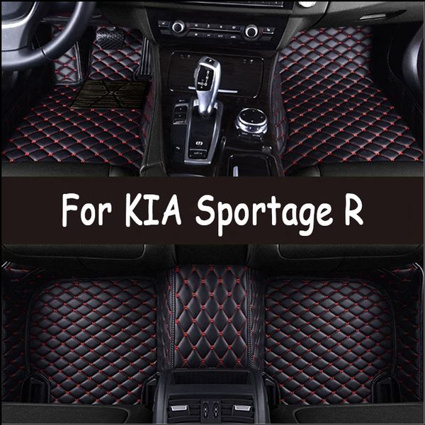 Car Floor Mats For KIA Sportage R 2017 to 2011 Car Interior Accessories Waterproof Anti-dirty Leather Rugs