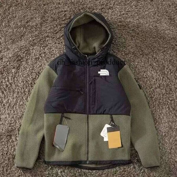 

Men Polar Jacket Designer Fleece Hooded Jacket Leisure Thickened Collar Cotton Cardigan Fashion Outdoor Sport Windbreaker Warm Coat Top NF 4af, B.style 3