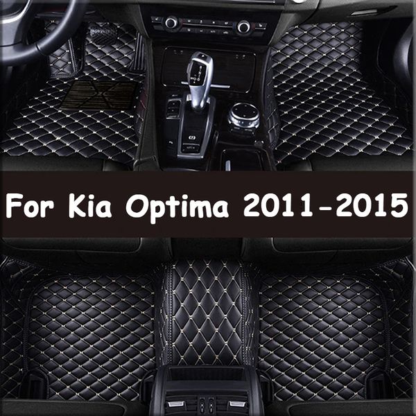 

100% Fit Custom Made Leather Car Floor Mats For Kia Optima K5 DL3 2011 2012 2013 2014 2015 Carpet Rugs Foot Pads Accessories