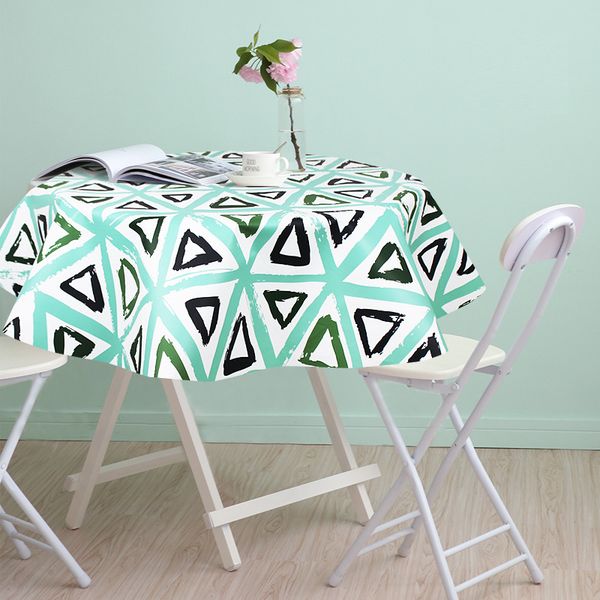 90198 Printed PEVA tablecloth film non-woven composite tablecloth