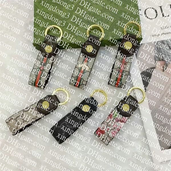 Keychain For Men Women Designer Keychains Key chain Letter Unisex Car Cortex Keyring Quality Classic Accessories Animal bag charm ornament