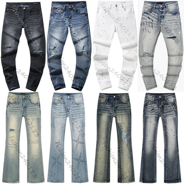

men designer jeans for mens jean shorts slim fit jeans baggy pants top quality hole high street retro straight washed old denim trousers slim fit joggers pant clothing, Jeans3