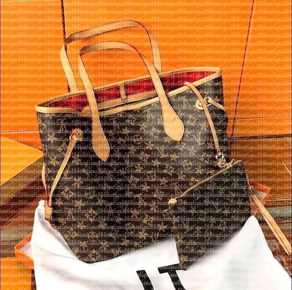 

designer bag 2pcs Set Embossed Flower Women Handbag Shoulder Bags Fashion Composite Lady Clutch Tote Bag shopping Female Purse Wallet crossbody designers bags, Brown flower - beige lining