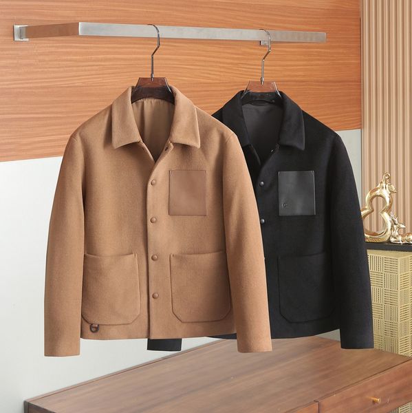 

Designer Jacket 25 new suede classic letter embossed environmentally friendly leather lapel jacket, L7