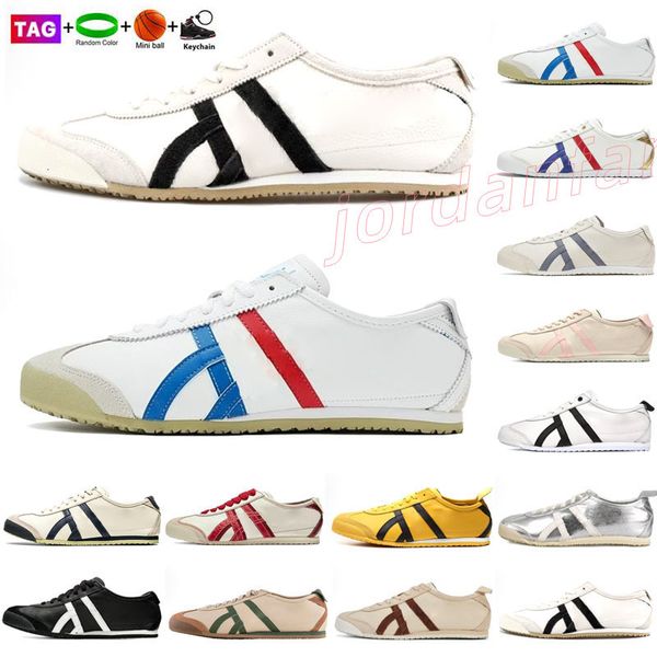 

Designer mexico 66 Tigers Casual Shoes Running Shoes Summer Series MEXICO 66 mens womens Latex Combination Insole Parchment Midsole 36-46, Color 1