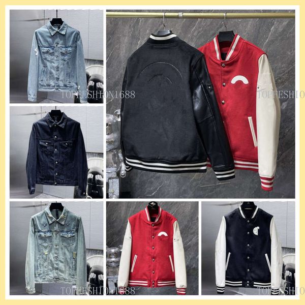 

Designer Denim jacket Mens Jacket Y2K Windbreaker Vintage High Quality Hip Hop Oversized Joker Baseball Uniform Outwear Jackets Size S-XL, Beige