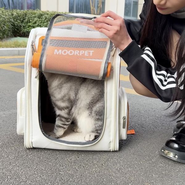 

Beni Pet This breathable cat bag comes in multiple colors and is available for portable travel. It features breathable shoulders and a high level of appearance for pets, Green