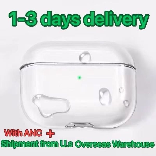 

USA Stock For Apple Airpods Pro 2 3 Generation pro 2 airpod 4 Headphone Accessories Solid TPU Silicone Protective Earphone Wireless pa Charging Shockproof Case