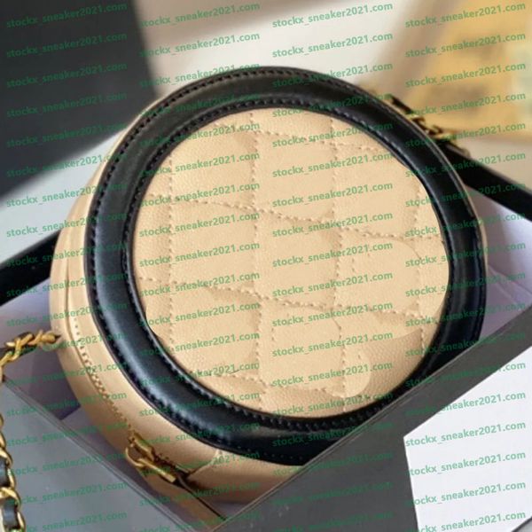 

Ladies' Makeup Bag Round Diamond Grid Pattern Chain Bag Square Solid Color Handheld Makeup Bag For Outdoor Leisure, Bag 1