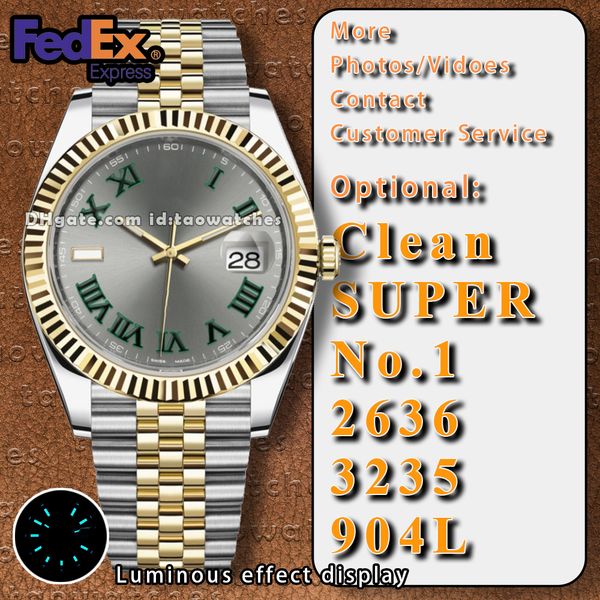 

Elegant 41mm Timepiece for Gentlemen Featuring Durable Stainless Steel Case & Luminous Hands Clean Factory Sapphire Glass Cal.3235 Automatic Movement, Millennium silver gray