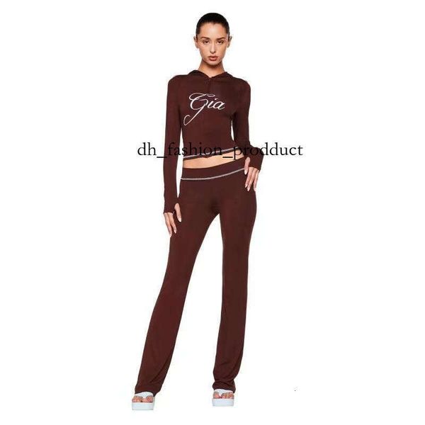 

Women yoga tracksuit Iamgia Style 2 piece set bell bottoms high waisted tracksuit for women long sleeve top and low waisted micro social setting yh 5ef, L1
