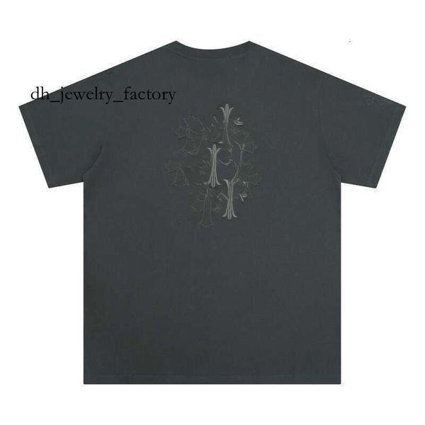 

Chrome Cross Style T-Shirt For Men/Women, Luxury Street Fashion Graphic Print Tee, Hip Hop Inspired Cotton Short Sleeve extended t shirts tunic 7eb, Purple