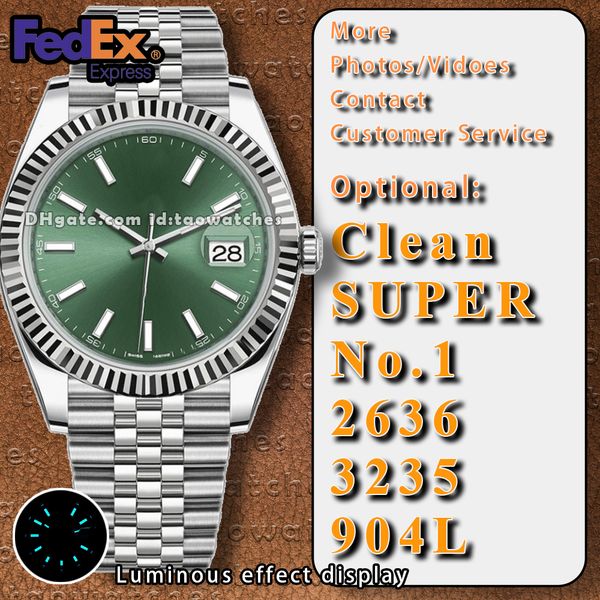 

Luxury Date Just Men's Watch: 41MM, Cal.3235 Movement, 904L, Sapphire Luminous, Diving - Style, Designer Craftsmanship Clean Factory Sapphire Glass, Khaki