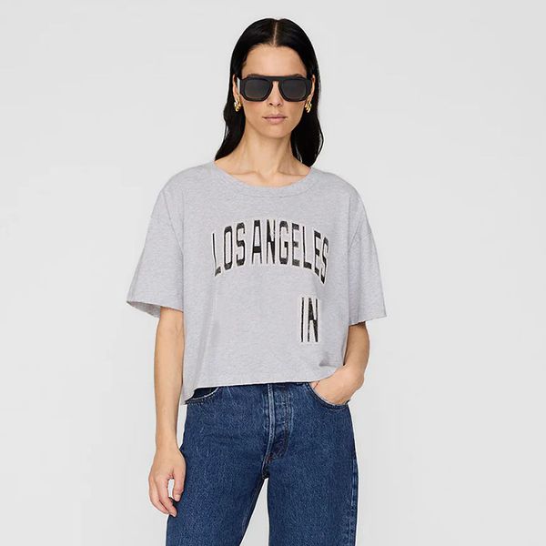 

2025 Summer New Women T-shirts Classic Letters Printed Loose Cotton Gray T Shirts Designer Short Sleeve Tops, Magenta