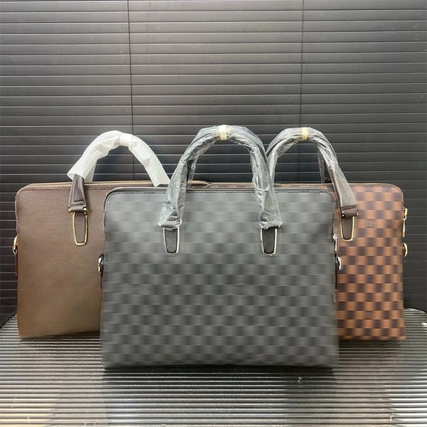 

Briefcases men Bag Fashion Business Briefcase For Men Pattern Leather Zipper Classic Versatile Handbag 28*38cm Laptop Casual Shoulder Bags, A3-28 x 38 cm