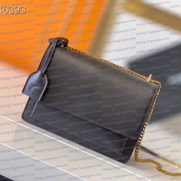 

High Quality Leather Shoulder Bag Fashionable Chain Bag Women's Flip Cover Square Bag High-Quality Leather Crossbody Bag, Bag 11