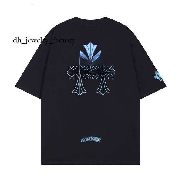 

Chrome Cross Style T-Shirt For Men/Women, Luxury Street Fashion Graphic Print Tee, Hip Hop Inspired Cotton Short Sleeve extended t shirts tunic 665, Beige