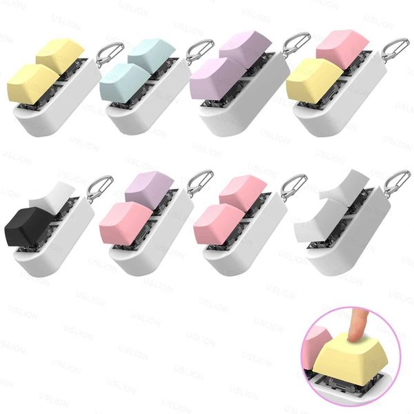 Keyboard Keys Toy Stress Relief DIY Finger Button Fidget Toys For Children Adults Party Gifts Keychain Keycap Anti-stress Toy Z250807
