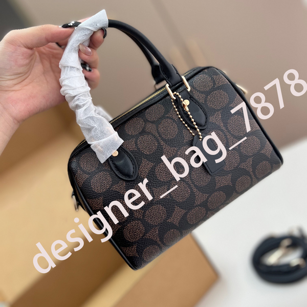

Designer Bag 18 25 Classic Shoulder Bags Floral Zipper Closure Canvas Leather Tote Shoulder Crossbody Mini Shoulder Bag Handbag Designer Dhgate Bag 004., #~2
