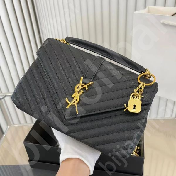 

Designer bag shoulder bag college bag purse diagonal cross bag handbag sheepskin high-quality women's fashionable mailman bag link zipper bag luxury bag, #20