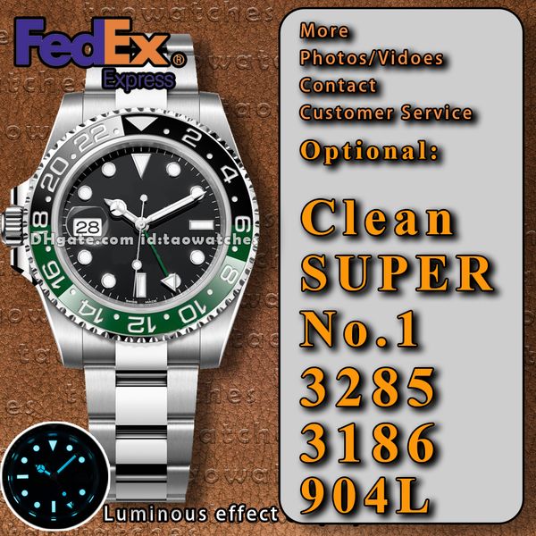 

Designer Watches for Men High Quality luxe Mens 904L Clean factory Top 3285 Watch Automatic nical Movement Gmt Standard Time 100M WaterProof Batman Jubilee bracelet, Brown