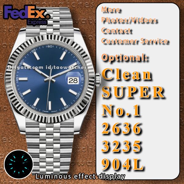 

Designer Mens Timepiece Waterproof up to 100m w/Date Feature & Lumed Hands for Visibility in Low Light Conditions 3235 Movement Clean Factory Sapphire Glass, Silver