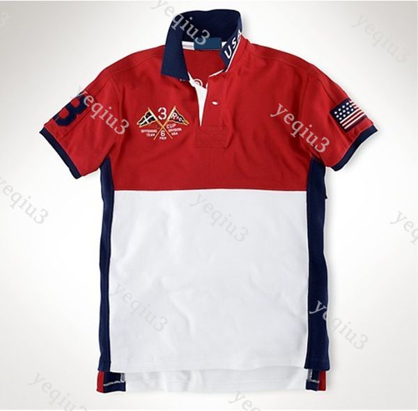 

Men Polo Shirt Retro Vintage Designer Small Horse Embroidered Lapel Neck Solid Color Classic Fit Short Sleeve Casual Summer Tee Gentleman Fashion t shirt, 2221-mexico