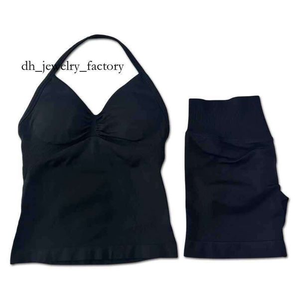 

dfyn shorts womens 2pcs Impact Gym Set Womens Backless Tank Top High Waist Threaded Seamless Shorts Gym Set W250410 79a, Dark game