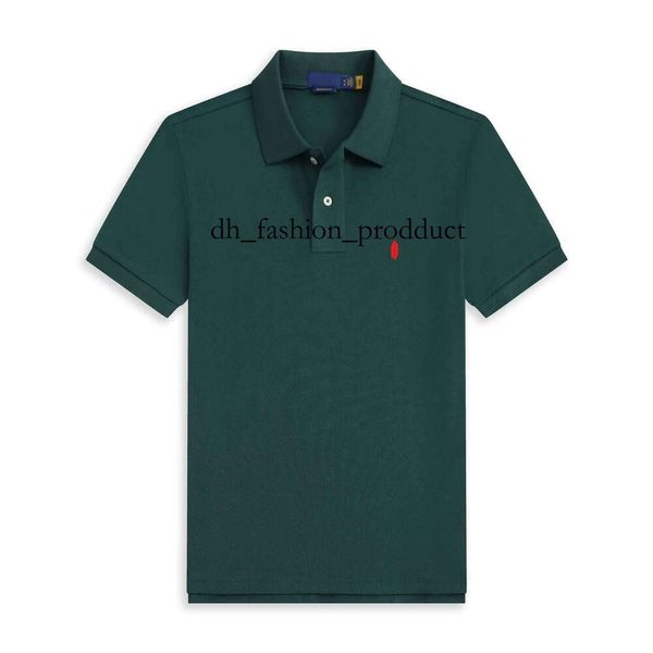 

High Quality Spring Luxury Italy Men T-Shirt Designer Polo Shirts High Street Embroidery small horse Printing Clothing Mens Brand Polo Shirt size S- d5c, Black