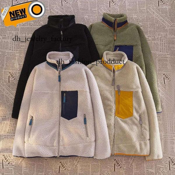 

Designer Mens Jacket Thick Vest women fleece jacket zip polar warm down Classic Retro Winter patagoniajackets coats Lamb Cashmere Couple Outdoor Streetwear Tops d3, White