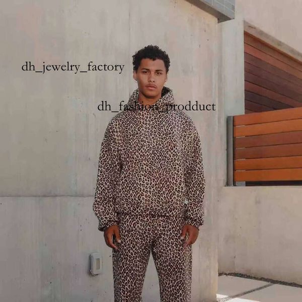 

Men' Hoodies Sweatshirts Y2k high street fashion brand AKIMBO new top leopard print hooded sweatshirt loose sports shirt T240810 9c5 f7c, Pink