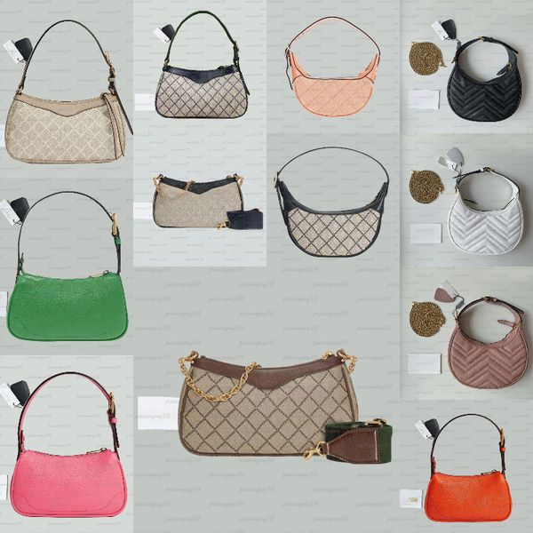 

Luxury handBag Designer bag Classic Shoulder Bag Hobos bag Leather Tote bag Fashion Women crossbody bag Underarm Bag Crescent Moon Luxury Designer Women Chain bag, Color21