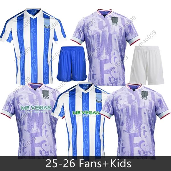 

2025 2026 Sheffield Wednesday away from home Palmer Waukescallum Paterson New Jersey Michael Smith Tyrique Malik Wilks uniforms children in football, Beige