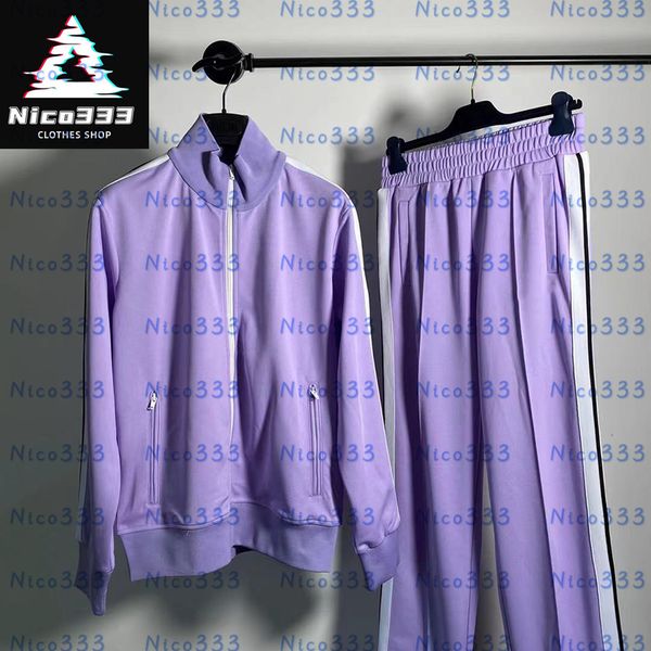 

Side striped letter pants leg zipper model tracksuits loose hundred street simple men and women with the same Tracksuits, #46