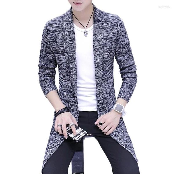 

Men's Sweaters Man Long Pullovers Knitted Sweater Coat, Red