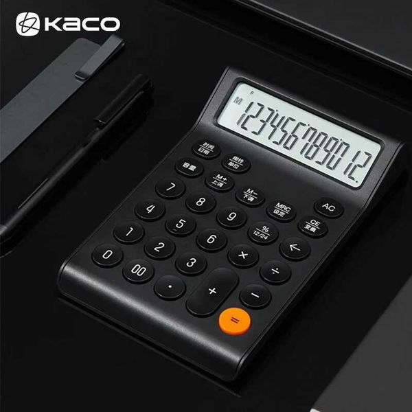 12-Digit Large Screen Music Playing Big Button Calculator for Students Office Finance Desktop Stationery W250809