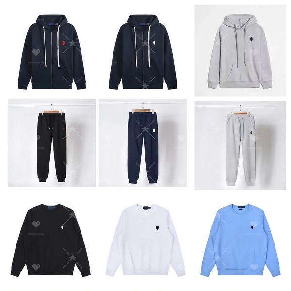 

polo hoodie mens hoodies ralps hoodie designer men clothing tracksuit set pullover cotton horse long sleeve casual zip up s2, C5