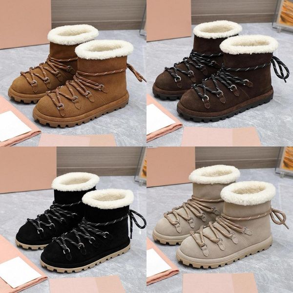 

Designer Brand Luxury Boots Lace-Up Boots Men Women Boots Real Leather Half Boot Style Shoes Winter Fall Snow Boots booties Canvas Ankle Boot 38-46, Red