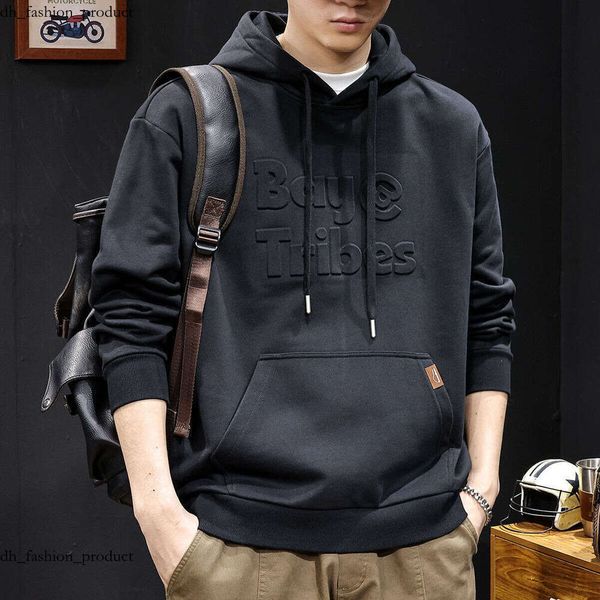 

2025 Baseball Style Hooded Sweatshirt American Retro Trend Men's Long Sleeve Trendy Brand Jacket c08, Black