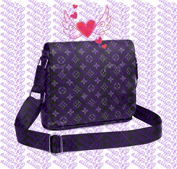 

Men Leather Luxurys Designer bags men Leather Black Flowers Messenger Purse Crossbody Bags Shopping Bag Plain Shoulder bag Handbags Women Wallets purse, 23#