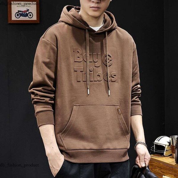 

2025 Baseball Style Hooded Sweatshirt American Retro Trend Men's Long Sleeve Trendy Brand Jacket 9ae, Coffee color