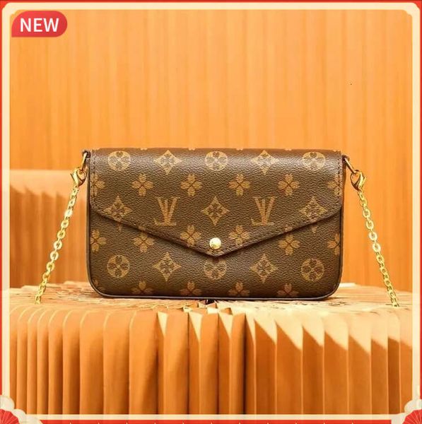 

Multi Pochette High Quality Shoulder Bags Wallets Crossbody Purses Designer Leather Woman Handbag Bag Designers Women Purse s Womens Handbags-m5435435, 1 brown grid