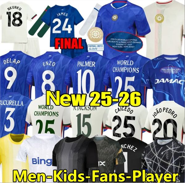 

FINAL 25 26 PALMER Caicedo CFC Nkunku Jackson soccer jerseys ChelseaSE Club Cup Disasi Fernandez Mudryk JAMES football shirt men kids set Training SANCHO men kids 111, Special edition adult1