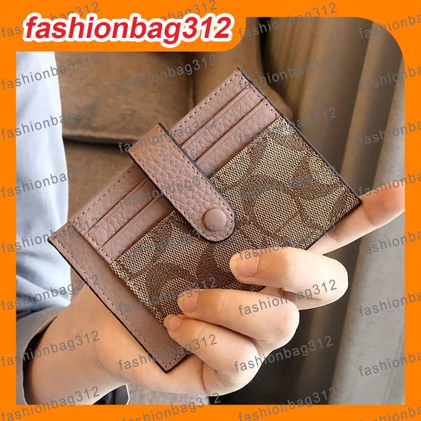 

Designer Card Holders Credit Card Mini Snap Button Card Case Business Card Clutch Wallets ID Card Multiple card slots mini high-end card bag Bank card, #3