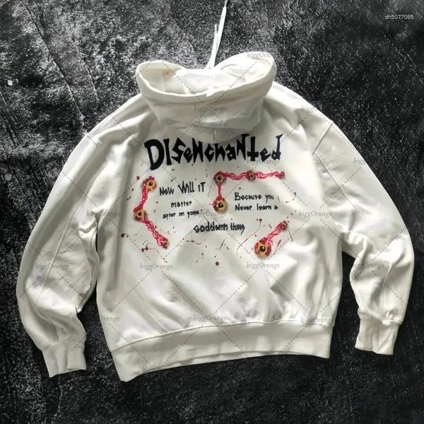 

Men's Hoodies 2025 Street Spoof Loose Letter Print Hoodie Hip-hop Punk Casual Clothing Men American Retro Fashion Oversized Sweatshirt Women, Yl